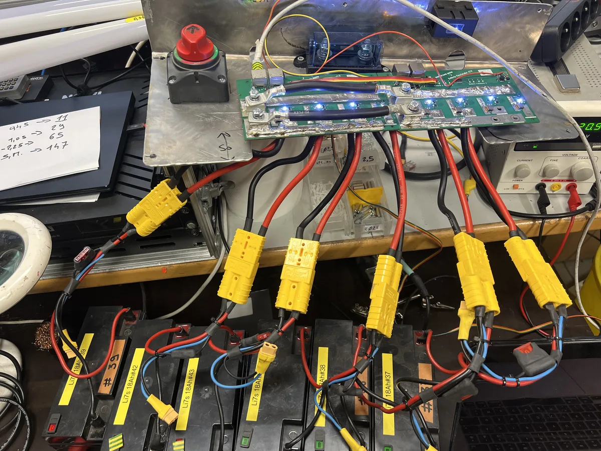 Banc de test BMS batteries — prototypage
